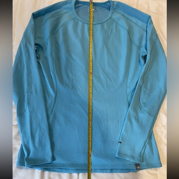 Women's North Face Turquoise Tech Long Sleeve Shirt - size large - Picture 3 of 8